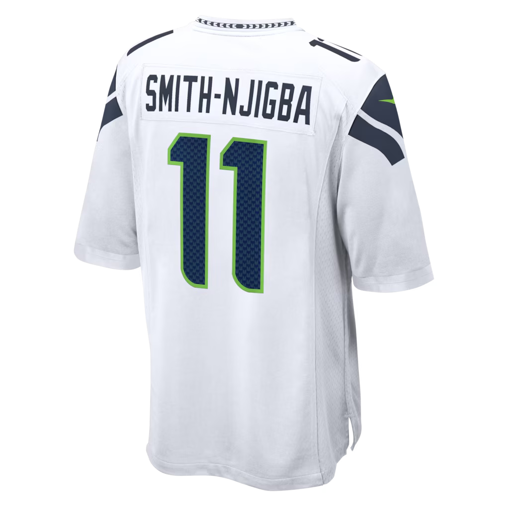 Elroe S.Seahawks #11 Jaxon Smith-Njigba White Game Stitched Jerseys