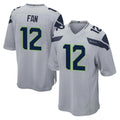 Elroe S.Seahawks #12 12th Fan Player Gray Home Game Stitched Jerseys