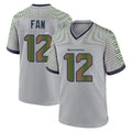 Elroe S.Seahawks #12 12th Fan Player Grey 2025 Rivalries Collection Home Game Stitched Jerseys
