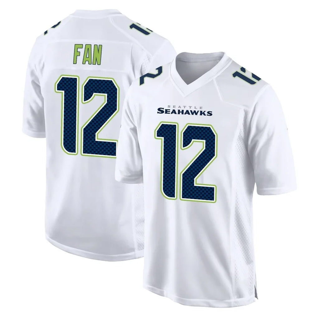Elroe S.Seahawks #12 12th Fan Player White Tundra Fashion Home Game Stitched Jerseys