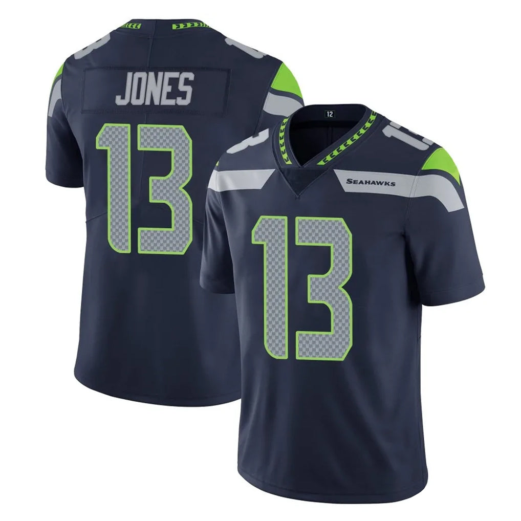 Elroe S.Seahawks #13 Ernest Jones IV Player Navy Limited Vapor Untouchable Home Game Stitched Jerseys