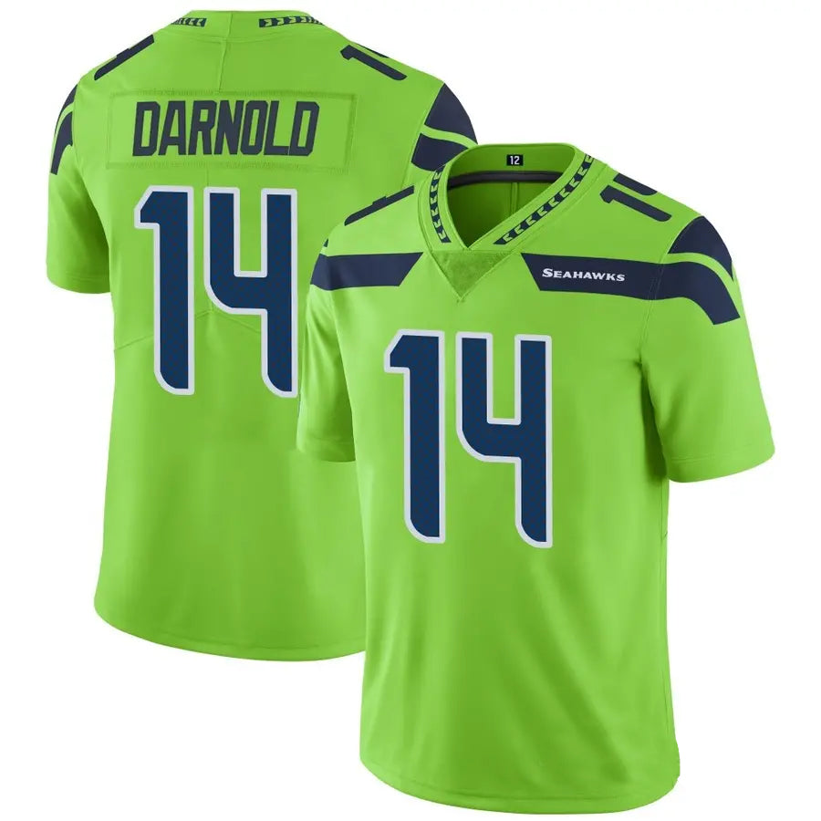 Elroe S.Seahawks #14 Sam Darnold Player Green Vapor Limited Football Jerseys