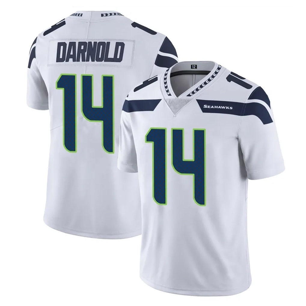 Elroe S.Seahawks #14 Sam Darnold Player White Limited Vapor Untouchable Home Game Stitched Jerseys