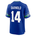 Elroe S.Seahawks #14 Sam Darnold Royal Alternate 2 50th Season Game Stitched Jerseys