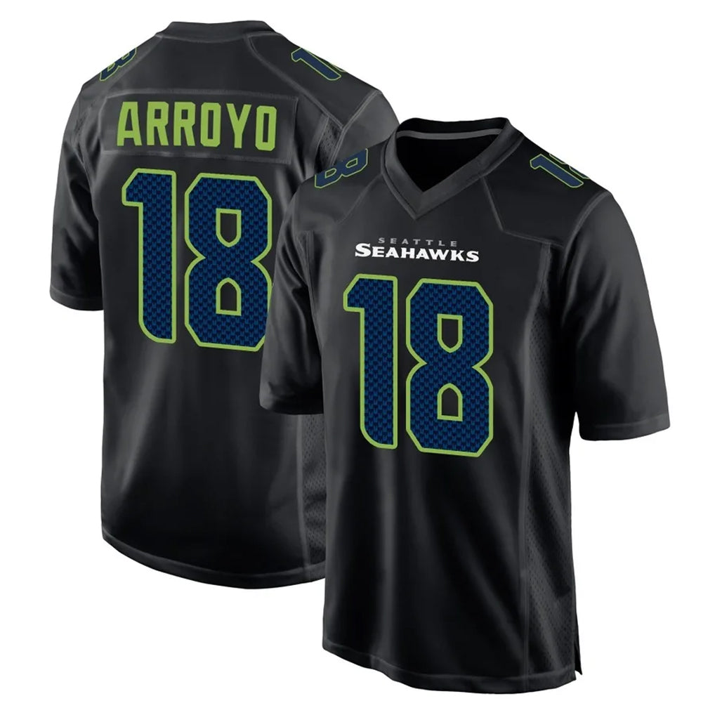 Elroe S.Seahawks #18 Elijah Arroyo Player Black Limited Fashion Home Game Stitched Jerseys