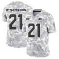 Elroe S.Seahawks #21 Devon Witherspoon Player Arctic Camo Salute to Service Limited Stitched Jerseys