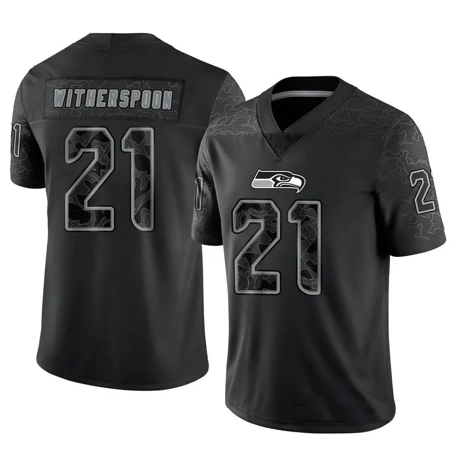 Elroe S.Seahawks #21 Devon Witherspoon Player Black RFLCTV Limited Stitched Jerseys
