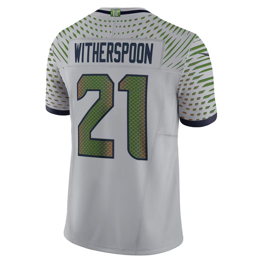 Elroe S.Seahawks #21 Devon Witherspoon Player Gray Rivalries Collection Limited Stitched Jerseys