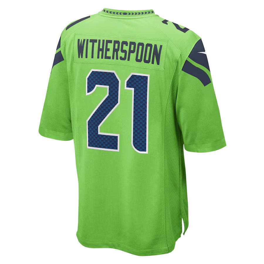 Elroe S.Seahawks #21 Devon Witherspoon Player Green Home Game Stitched Jerseys