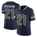 Elroe S.Seahawks #21 Devon Witherspoon Player Navy Rivalries Vapor Limited Home Game Stitched Jerseys