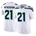 Elroe S.Seahawks #21 Devon Witherspoon Player White Limited Vapor F.U.S.E. Home Game Stitched Jerseys
