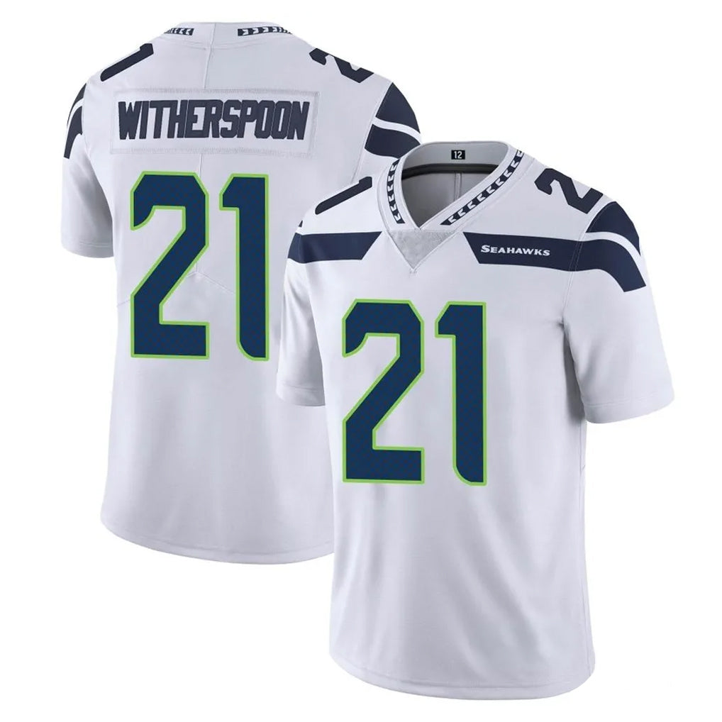 Elroe S.Seahawks #21 Devon Witherspoon Player White Limited Vapor Untouchable Home Game Stitched Jerseys