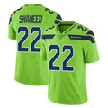 Elroe S.Seahawks #22 Rashid Shaheed Player Green Limited Color Rush Home Game Stitched Jerseys