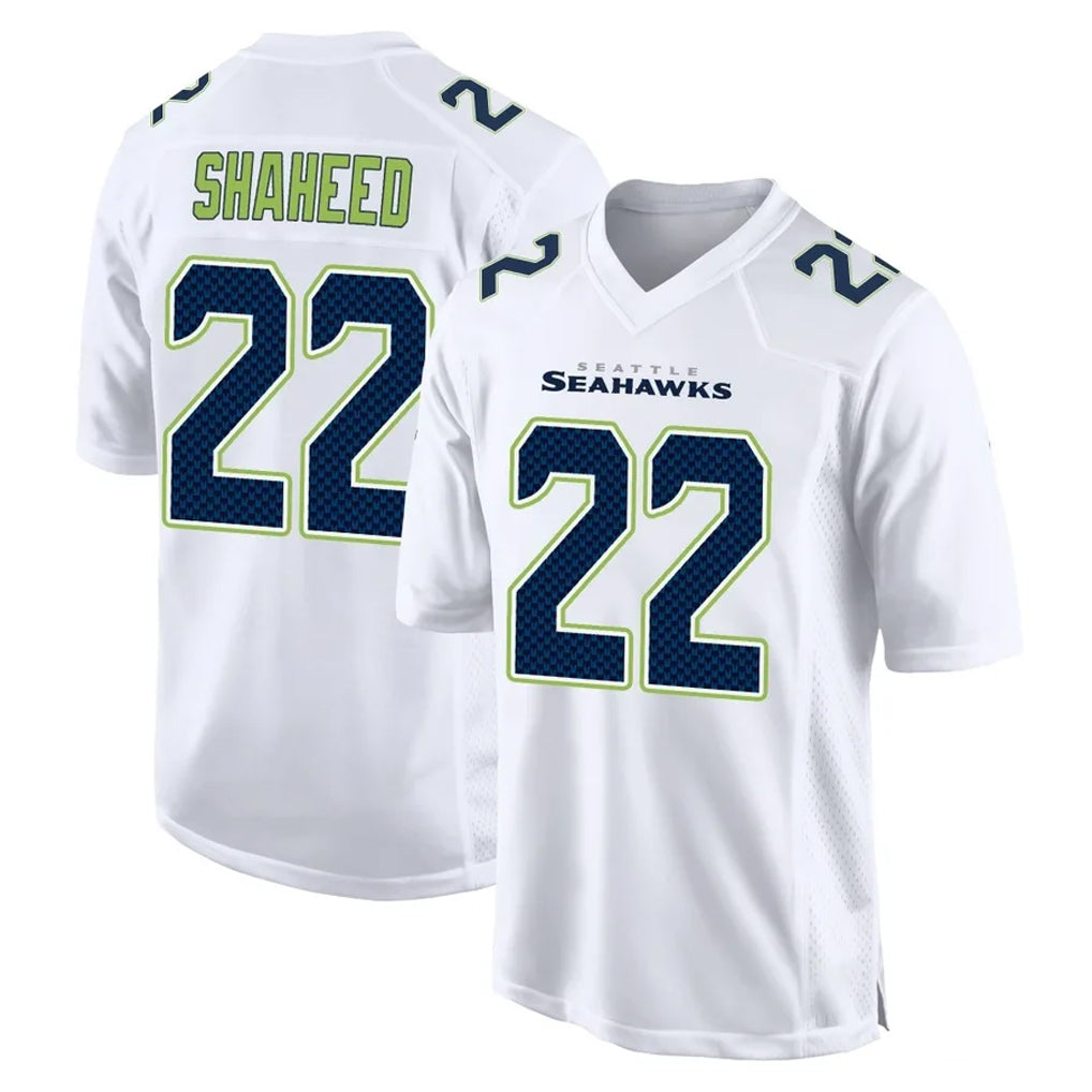 Elroe S.Seahawks #22 Rashid Shaheed Player White Tundra Fashion Home Game Stitched Jerseys