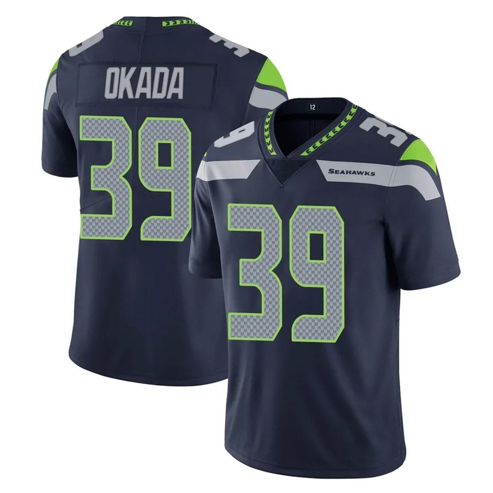 Elroe S.Seahawks #39 Ty Okada Player Navy Limited Vapor Untouchable Home Game Stitched Jerseys