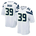 Elroe S.Seahawks #39 Ty Okada Player White Home Game Stitched Jerseys