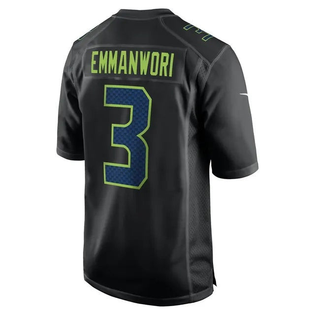Elroe S.Seahawks #3 Nick Emmanwori Black Fashion Game Stitched Jerseys