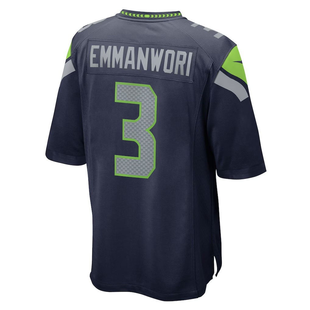 Elroe S.Seahawks #3 Nick Emmanwori College Navy Team Game Stitched Jerseys