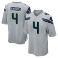 Elroe S.Seahawks #4 Michael Dickson Player Gray Home Game Stitched Jerseys