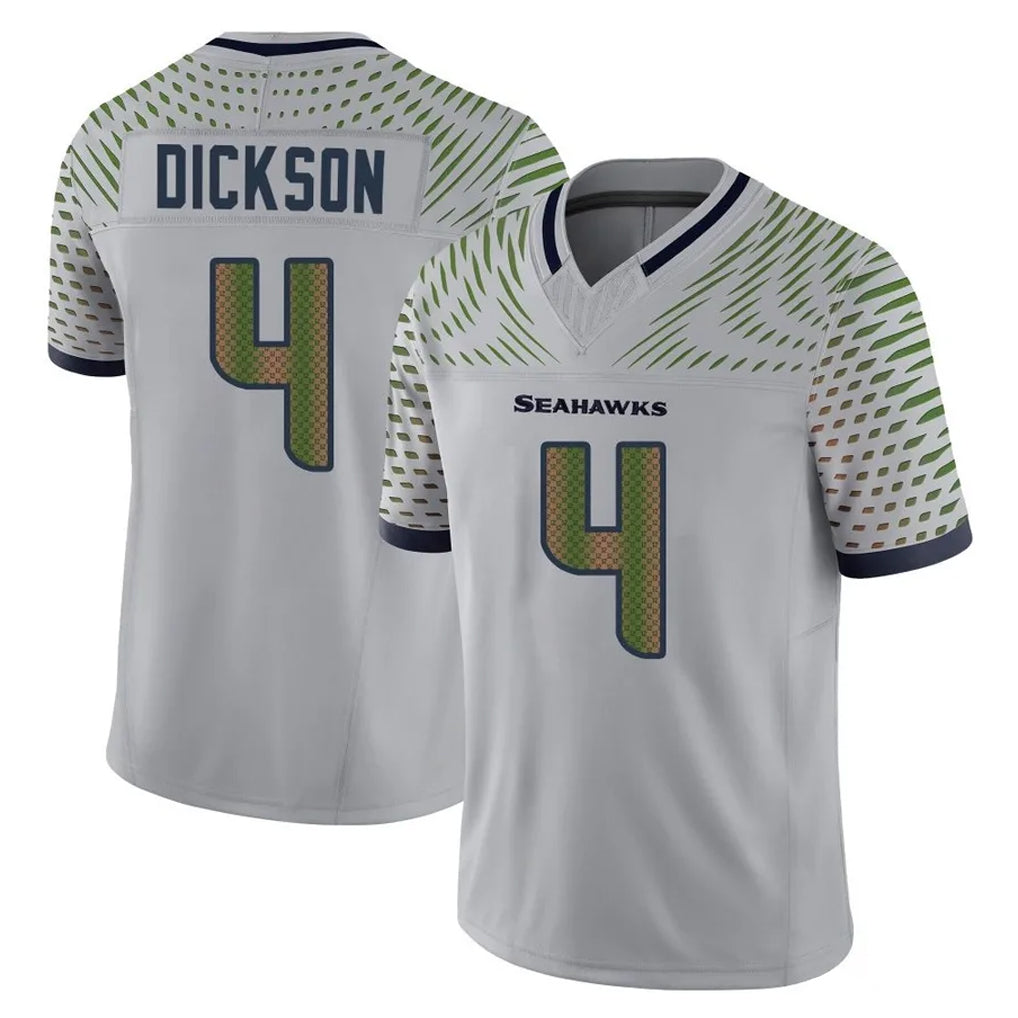 Elroe S.Seahawks #4 Michael Dickson Player Grey Limited 2025 Rivalries Collection Home Game Stitched Jerseys