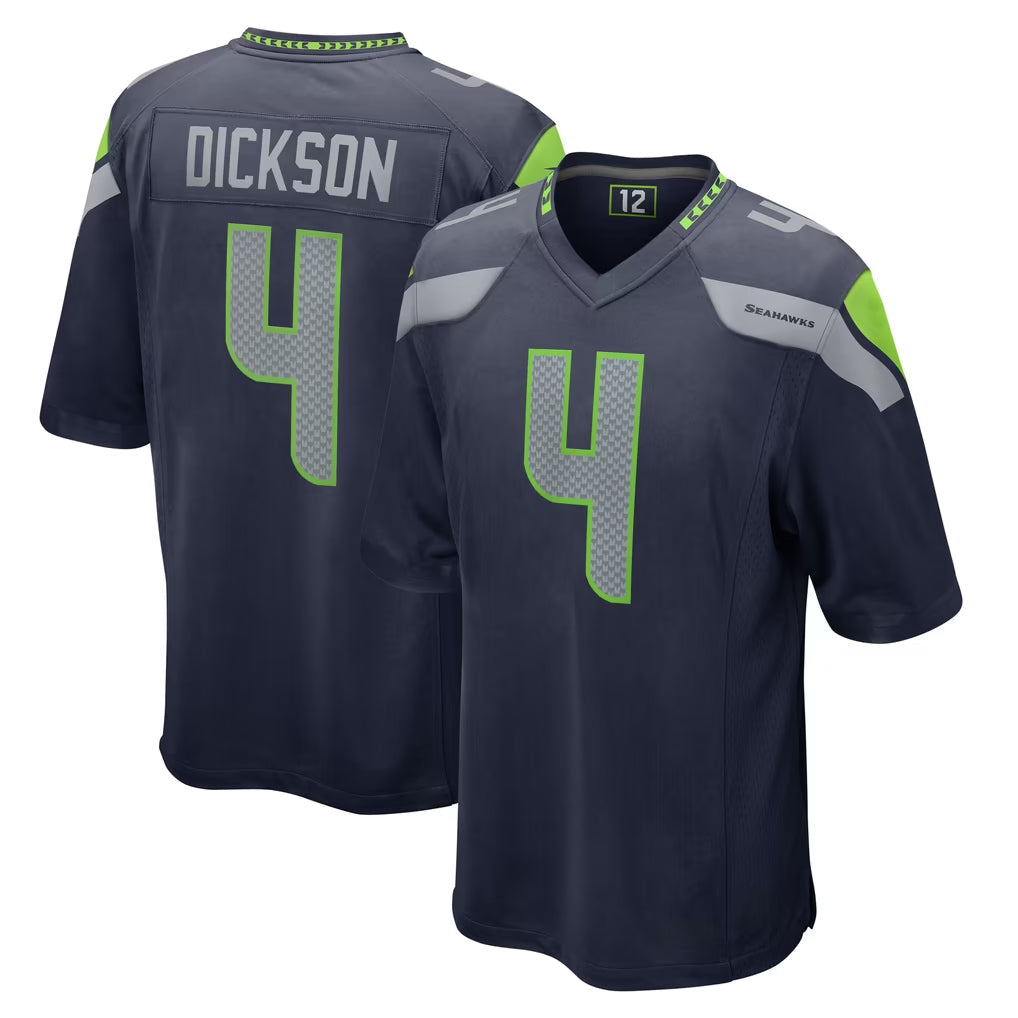 Elroe S.Seahawks #4 Michael Dickson Player Navy Home Game Stitched Jerseys