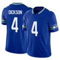 Elroe S.Seahawks #4 Michael Dickson Player Royal Limited Throwback Vapor F.U.S.E. Home Game Stitched Jerseys