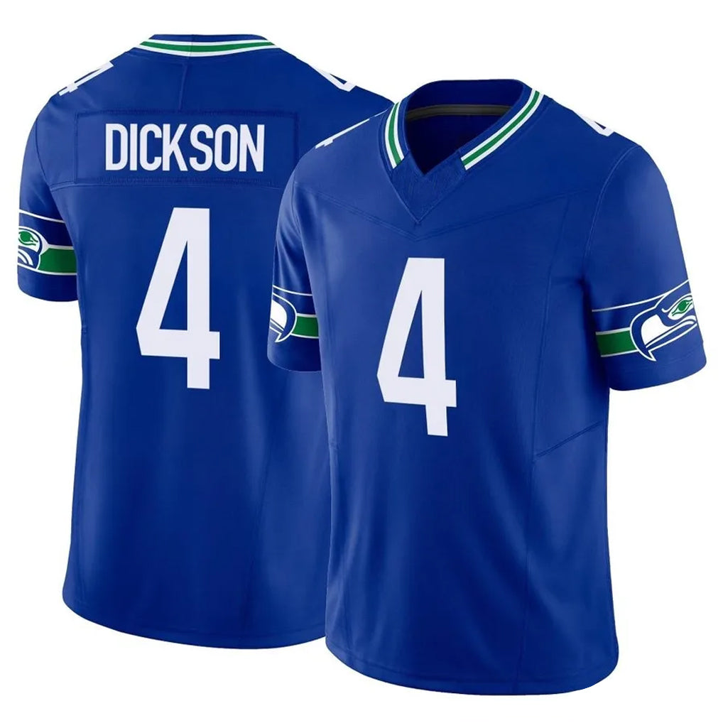Elroe S.Seahawks #4 Michael Dickson Player Royal Limited Throwback Vapor F.U.S.E. Home Game Stitched Jerseys