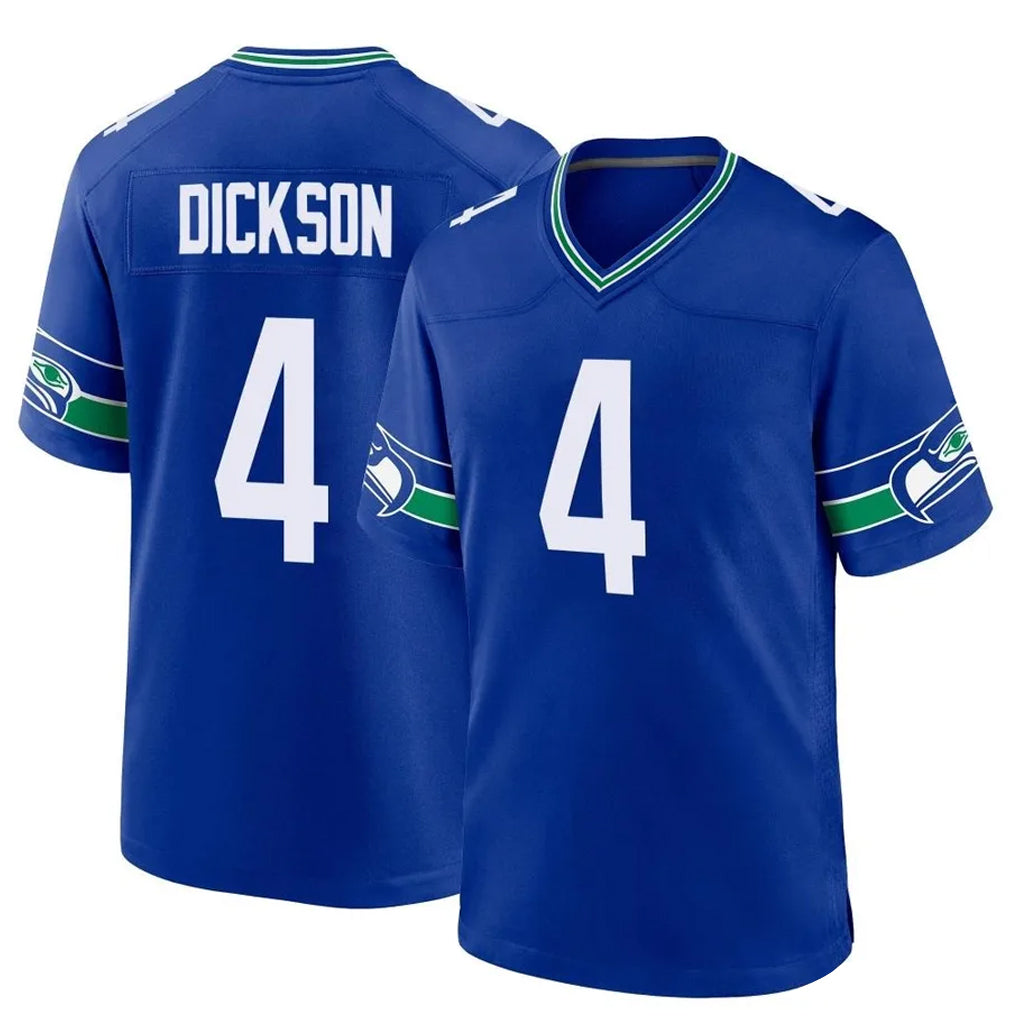 Elroe S.Seahawks #4 Michael Dickson Player Royal Throwback Home Game Stitched Jerseys