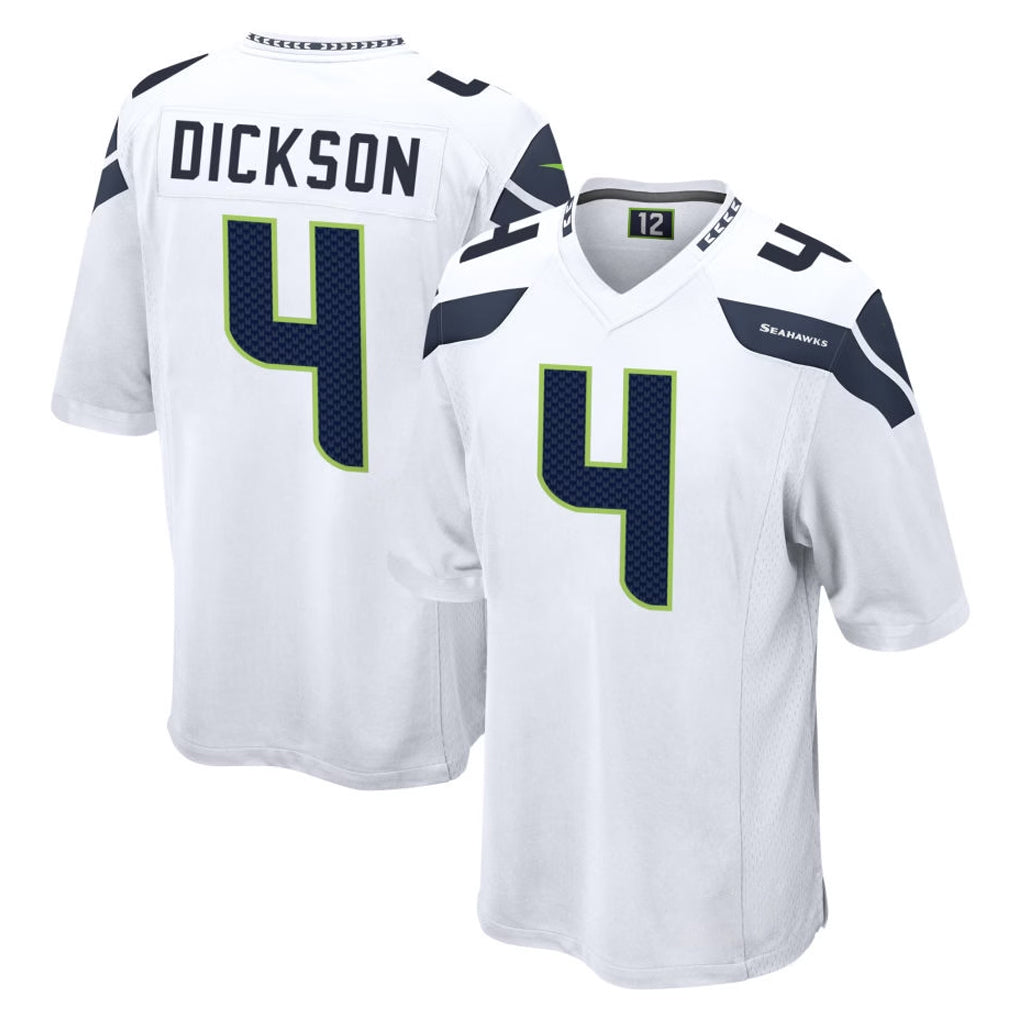 Elroe S.Seahawks #4 Michael Dickson Player White Home Game Stitched Jerseys