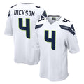 Elroe S.Seahawks #4 Michael Dickson Player White Home Game Stitched Jerseys