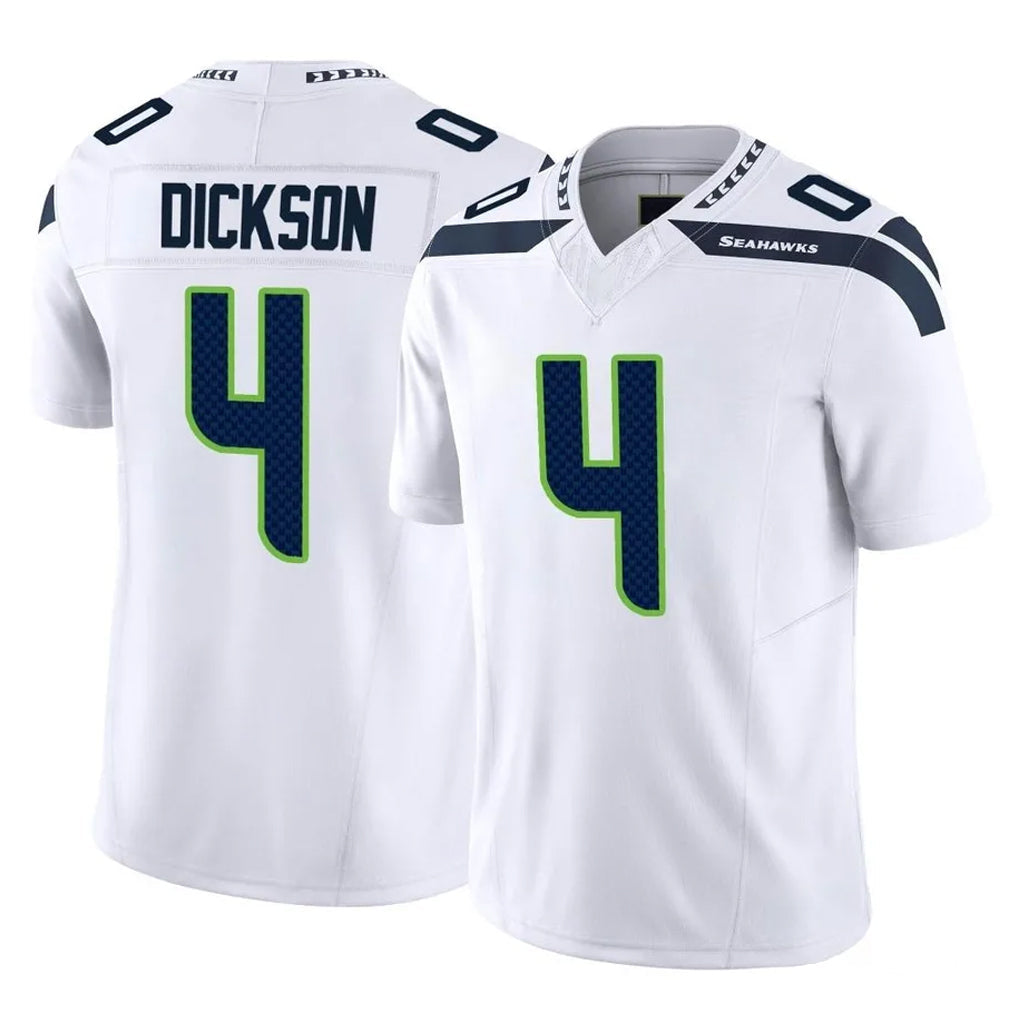 Elroe S.Seahawks #4 Michael Dickson Player White Limited Vapor F.U.S.E. Home Game Stitched Jerseys