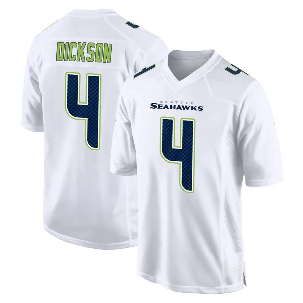Elroe S.Seahawks #4 Michael Dickson Player White Tundra Fashion Home Game Stitched Jerseys