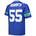 Elroe S.Seahawks #55 Brian Bosworth Mitchell & Ness Royal Big & Tall 1987 Legacy Retired Player Stitched Puhic Jersey