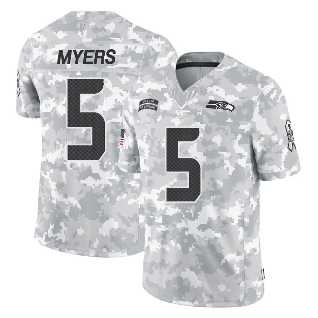 Elroe S.Seahawks #5 Jason Myers Player Arctic Camo Limited Salute To Service Home Game Stitched Jerseys