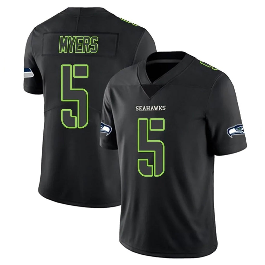 Elroe S.Seahawks #5 Jason Myers Player Black Impact Limited Home Game Stitched Jerseys