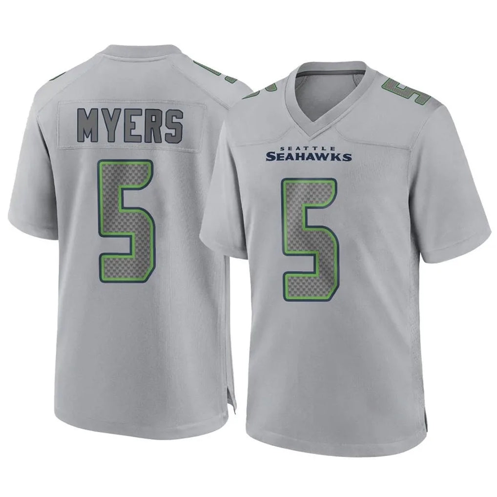 Elroe S.Seahawks #5 Jason Myers Player Gray Atmosphere Fashion Home Game Stitched Jerseys