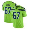 Elroe S.Seahawks #67 Charles Cross Player Green Limited Color Rush Home Game Stitched Jerseys