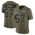 Elroe S.Seahawks #67 Charles Cross Player Olive 2025 Salute To Service Limited Home Game Stitched Jerseys