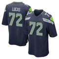 Elroe S.Seahawks #72 Abraham Lucas Player Navy Home Game Stitched Jerseys