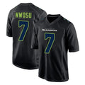 Elroe S.Seahawks #7 Uchenna Nwosu Player Black Limited Fashion Home Game Stitched Jerseys