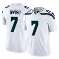 Elroe S.Seahawks #7 Uchenna Nwosu Player White Limited Vapor F.U.S.E. Home Game Stitched Jerseys