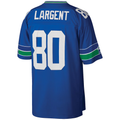 Elroe S.Seahawks #80 Steve Largent Mitchell & Ness Royal Big & Tall 1985 Retired Player Replica Jersey