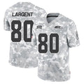 Elroe S.Seahawks #80 Steve Largent Player Arctic Camo Salute to Service Limited Stitched Jerseys