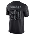 Elroe S.Seahawks #80 Steve Largent Player Black RFLCTV Limited Stitched Jerseys