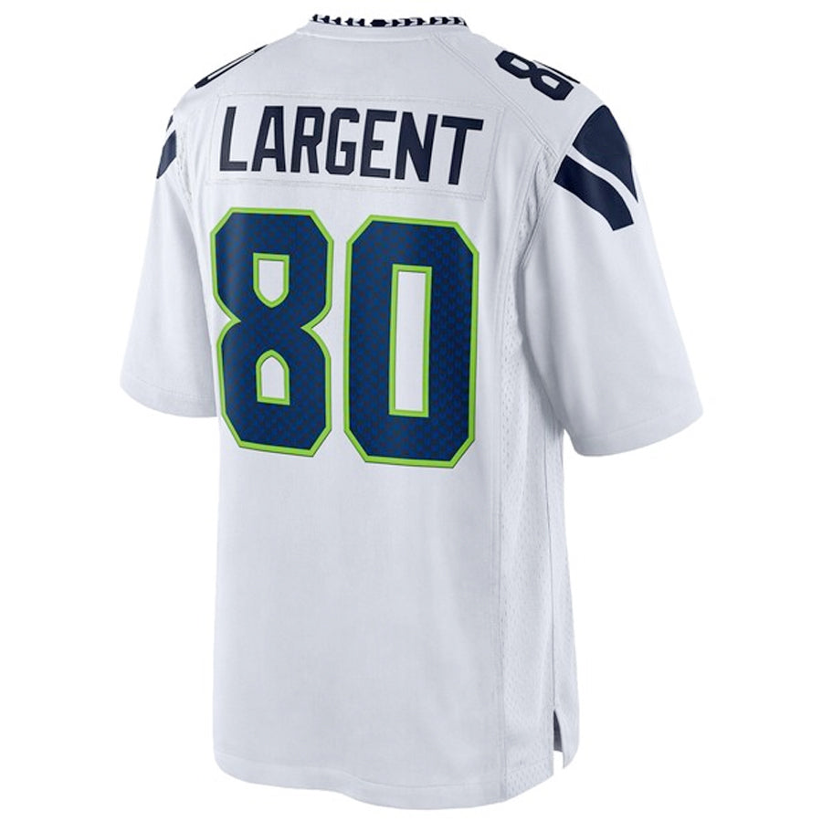 Elroe S.Seahawks #80 Steve Largent Player White Home Game Stitched Jerseys