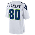 Elroe S.Seahawks #80 Steve Largent Player White Home Game Stitched Jerseys