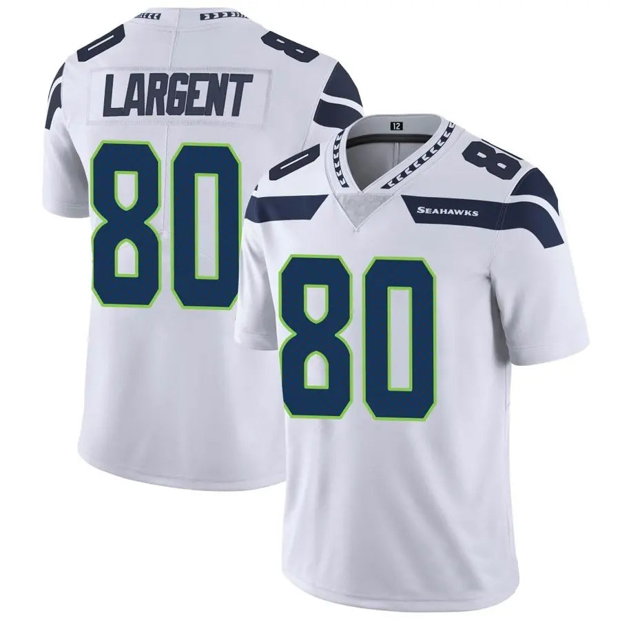 Elroe S.Seahawks #80 Steve Largent Player White Vapor Limited Stitched Jerseys