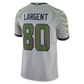 Elroe S.Seahawks #80 Steve Largent Player Wolf Gray Rivalries Collection Limited Stitched Jerseys