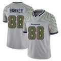 Elroe S.Seahawks #88 AJ Barner Player Grey Limited 2025 Rivalries Collection Home Game Stitched Jerseys