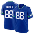 Elroe S.Seahawks #88 AJ Barner Player Royal Throwback Home Game Stitched Jerseys